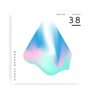 Colorful abstract vector modern shape Stock Illustration