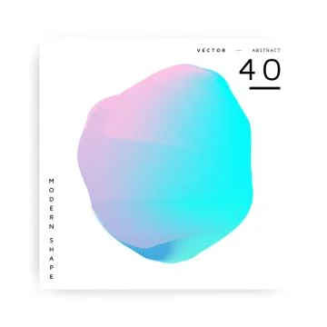 Colorful abstract vector modern shape Stock Illustration