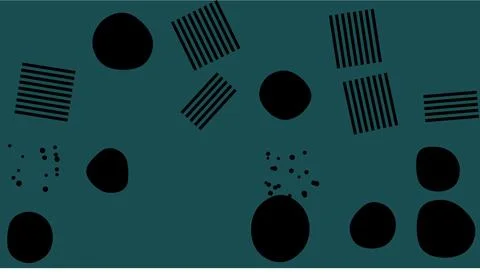Colorful abstract vector shapes on dark background Stock Illustration