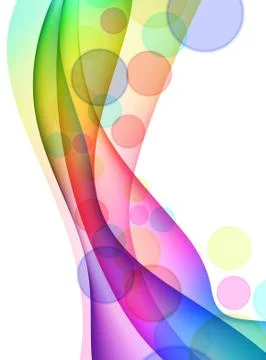Colorful Abstract Wave Background Stock Illustration