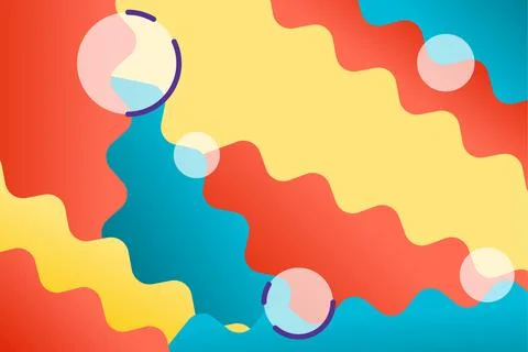 Colorful abstract wave background Stock Illustration
