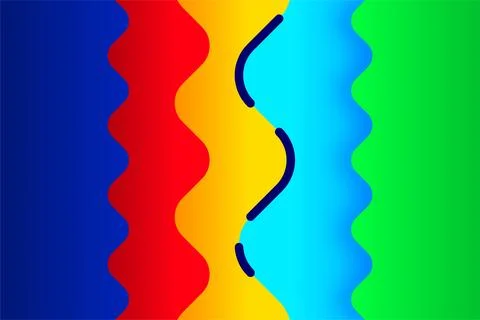 Colorful abstract wave background Stock Illustration