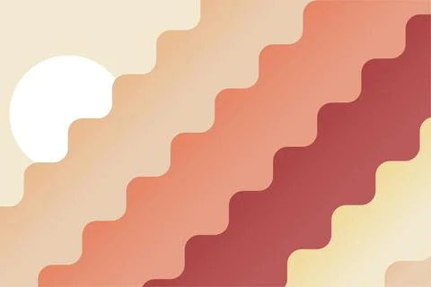 Colorful abstract wave background Stock Illustration