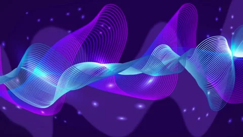 Colorful Abstract Wave Background with Smooth Fluid Motion Stock Footage 315313147