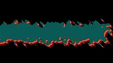 Colorful abstract wave border with animated distortion Stock Footage 304832731
