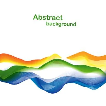 Colorful abstract wave design Ilustración de archivo
