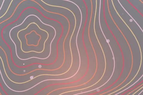 Colorful abstract wave lines pattern on dark background Stock Photos