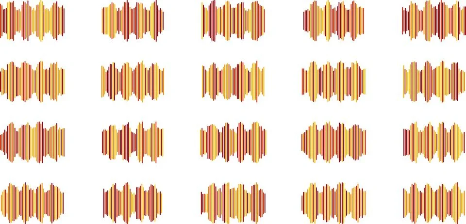 Colorful abstract wave pattern design with vibrant orange yellow and red ve.. Иллюстрация