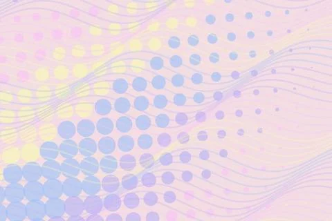 Colorful abstract wave pattern with dots and lines Stock Photos