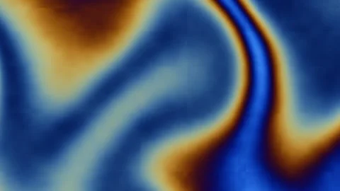 Colorful abstract wave pattern flowing in blue and orange Stock Footage 338012702