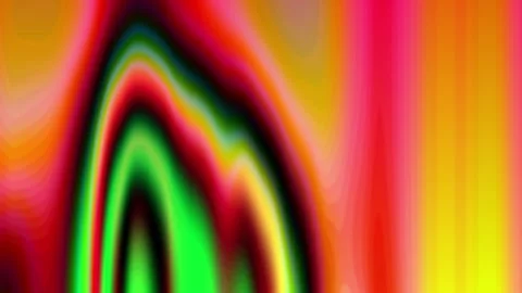Colorful Abstract Wave Pattern with Vibrant Pink Green Yellow and Red Shades Video stock 338301664