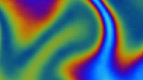 Colorful abstract wave patterns create a dynamic visual Stock Footage 338011259