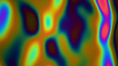 Colorful abstract wave patterns create visual flow and Stock Footage 340300140