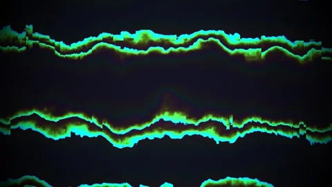Colorful abstract wave patterns with dark background Stock Footage 338202949