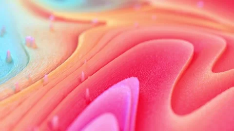 Colorful Abstract Waves Creating a Dynamic and Vibrant Visual Experience Stock Footage 341781569