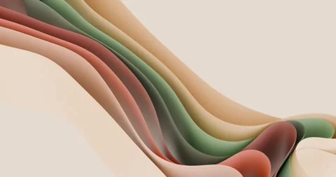 Colorful abstract waves flow elegantly across a soft background, creating a.. Stock Footage 303216990