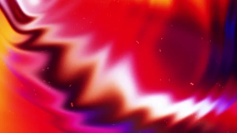 Colorful Abstract Waves: Fluid Texture in Vibrant Red, Yellow, and Purple Stock Footage 341781402