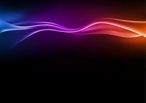 Colorful Abstract Waves Stock Illustration
