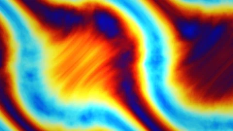 Colorful abstract waves moving in a fluid pattern on a Video stock 338004613