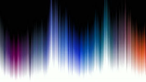 Colorful abstract waves shape of dots seamless loop. Multicolors Rays Of Light S Video stock 131252336