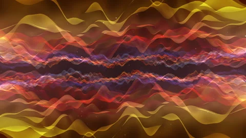 Colorful Abstract Waves Space Background Stock Footage 314097682