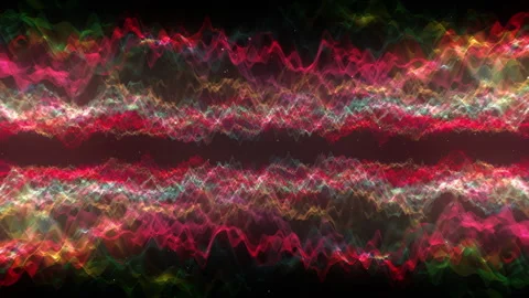 Colorful Abstract Waves Space Background Stock Footage 314097887