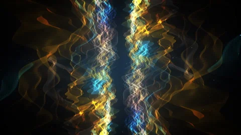 Colorful Abstract Waves Space Background Stock Footage 314097931