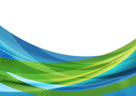 Colorful abstract waves vector background Illustrazione stock