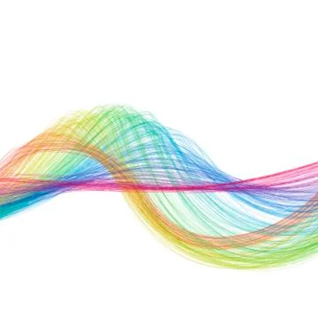 Colorful abstract wavy background Stock Illustration