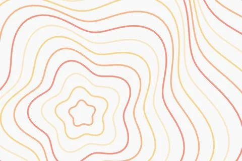 Colorful abstract wavy lines pattern on white background Stock Photos