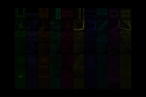 Colorful abstract wireframe background collection with futuristic geometric Stock Illustration