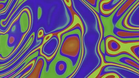 Colorful acid pattern with wave. Design. Psychedelic patterns in moving colorful Stock Illustration