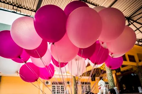 Colorful air balloons Stock Photos