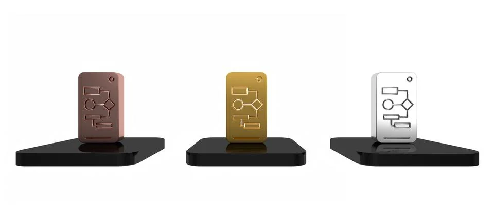 Colorful Algorithm icon isolated on white background. Algorithm symbol desi.. Stock Illustration