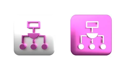 Colorful Algorithm icon isolated on white background. Algorithm symbol desi.. Stock Photos