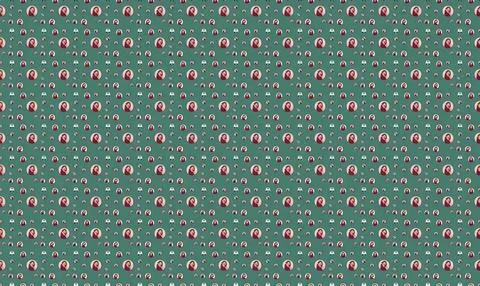 Colorful alphabet pattern with pink, green, and white letters Stock Illustration