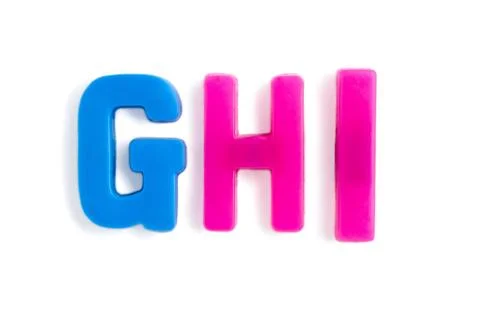 Colorful alphabets Stock Photos