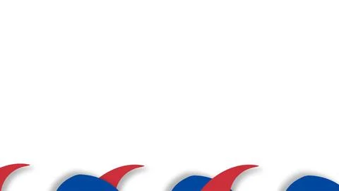 Colorful American Flag Pattern with Red White and Blue Design. 스톡 일러스트