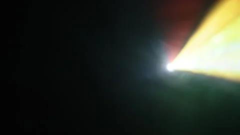 Colorful And Bright Rays From Projector Stock Footage 271491999
