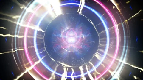 Colorful and circular light effects 스톡 동영상 91667376