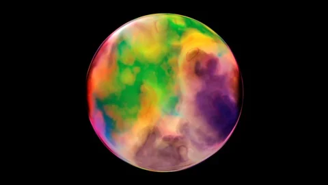 Colorful and cloudy sphere 스톡 동영상 89889783