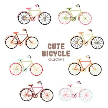 Colorful and cute objects Stock Illustration