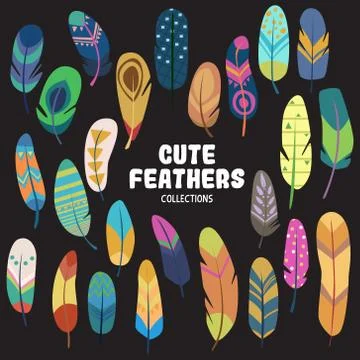 Colorful and cute objects Illustrazione stock