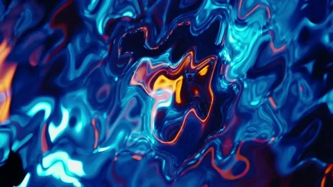 Colorful and dynamic liquid marble texture in abstract fluid art, perfect for Stock Footage 237801060