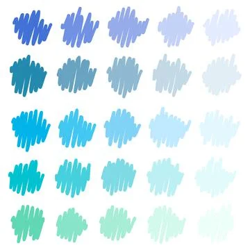 Colorful and gradient spots simple art vector Stock Illustration