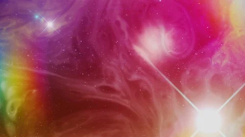Colorful and Psychedelic Space Nebula Stock Footage 104782277