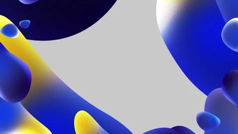 Colorful animated background backdrop of fluid liquid shapes in vibrant blue  Stock Footage 282786154