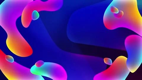 Colorful animated background featuring vibrant moving fluid shapes Stock Footage 282785234