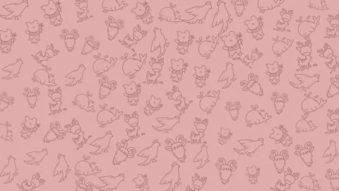 Colorful animated butterfly pattern perfect for spring or summer projects Stock-Footage 330830304
