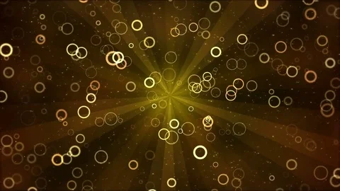 Colorful Animated Circle Shapes - Loop Golden Stock Footage 76441381
